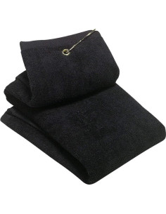 Paquete de 2 Toallas de Golf Plegables Yuyeran 40x30cm Negro 2