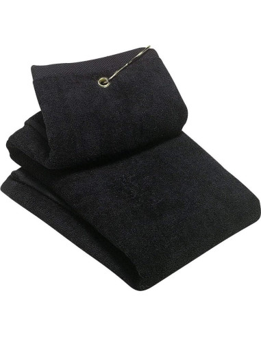 Paquete de 2 Toallas de Golf Plegables Yuyeran 40x30cm Negro