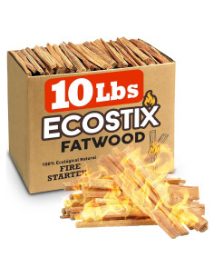 Eco-Stix Fatwood 100% Natural 4.54 kg Encendedor de Fuego