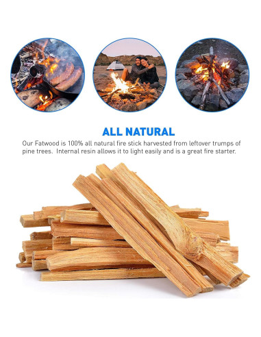Eco-Stix Fatwood 100% Natural 4.54 kg Encendedor de Fuego