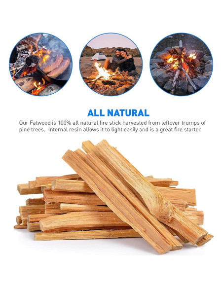 Eco-Stix Fatwood 100% Natural 4.54 kg Encendedor de Fuego