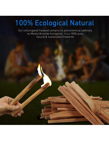 Eco-Stix Fatwood 100% Natural 4.54 kg Encendedor de Fuego