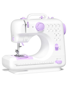 Máquina de Coser Verdanika 12 Puntadas Mini Portátil Púrpura