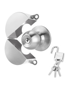 Dispositivo de Bloqueo de Manija de Puerta Simarro Plata