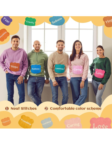 10 Parches de Oso Coloridos Janinka para Planchar DIY 21 cm