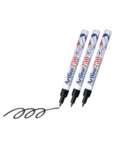 Marcadores Indelebles para Tela Artline 750 | Negro | Paquete de 2