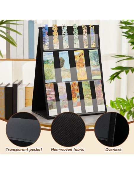 Soporte de Marcador Doble Cara Faccito 42x33 cm Negro