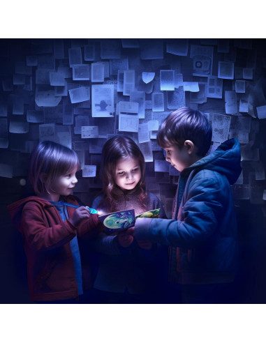 Bolígrafos de Tinta Invisible EODVICS con Luz UV - 6 Colores