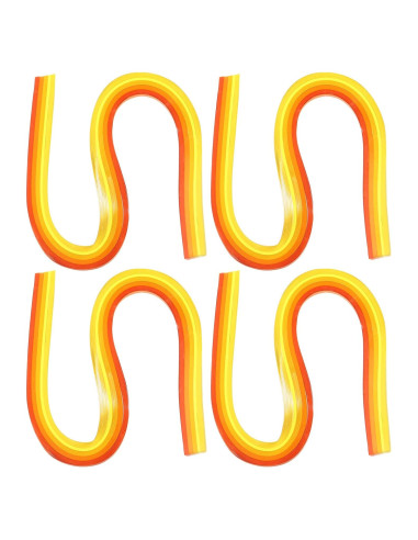 Tiras de Papel Quilling PATIKIL 540x5mm Amarillo Gradiente 480 Pcs