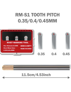 Herramienta de Remaches HUBEST RM-S1 con Mango y 3 Ruedas 2