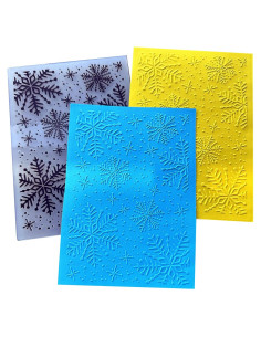 Carpeta de Embossing Arbuya Copos de Nieve 17.8x12.7cm