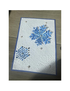 Carpeta de Embossing Arbuya Copos de Nieve 17.8x12.7cm 2