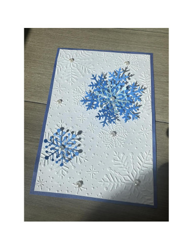 Carpeta de Embossing Arbuya Copos de Nieve 17.8x12.7cm