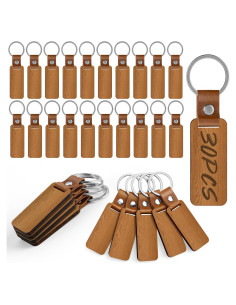 30 Llaveros de Madera en Blanco ALDMIO para Personalizar