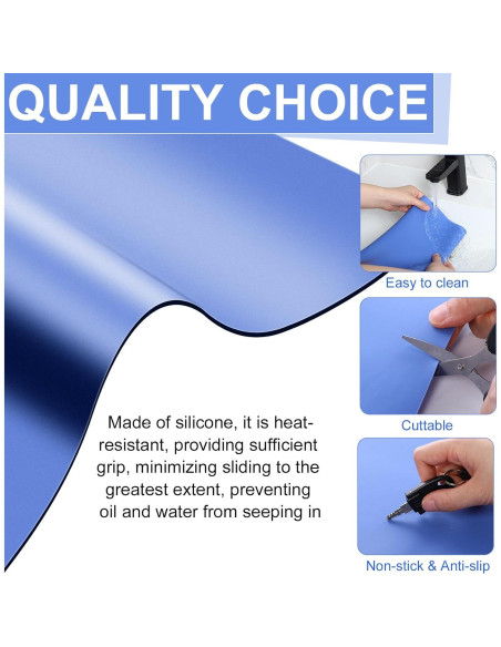 Alfombrilla de Silicona Resistente al Calor LemonRoad 2 Piezas 91x61cm