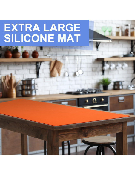 Alfombrilla de Silicona Resistente al Calor LemonRoad 2 Piezas 91x61cm