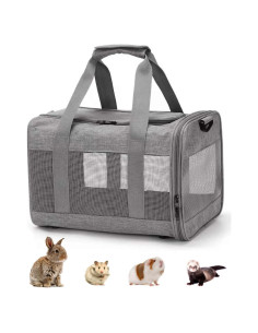 Bolsa de Transporte para Mascotas Kathson 38x25x26cm Gris