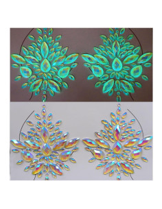 Joyas Faciales Brillantes Topaz - Pegatinas Corporales Halloween