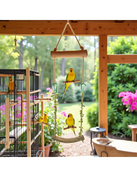 Percha de Juguete para Aves Tnyvm TYA316 - Columpio Entrenamiento