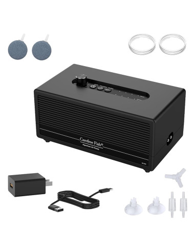 Bomba de Aire para Acuario Carefree Fish 6W USB Batería Litio