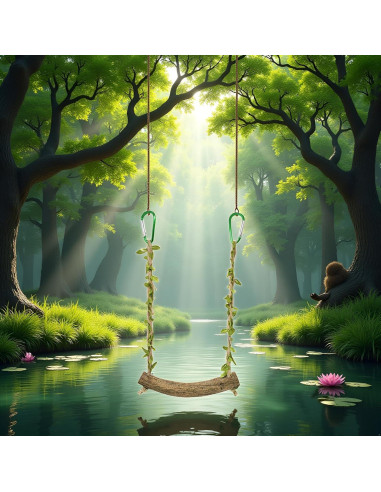 Percha de Juguete para Aves Tnyvm TYA316 - Columpio Entrenamiento