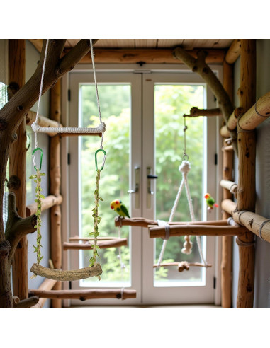 Percha de Juguete para Aves Tnyvm TYA316 - Columpio Entrenamiento