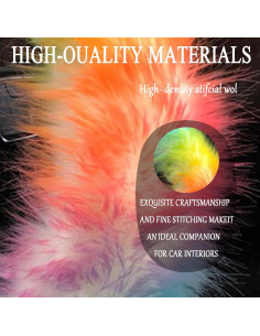 Cubierta de Volante Esponjosa JXJKMMN 38 cm Colorida 2