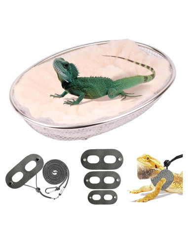 Sofá Chaise para Dragones Barbados WEVONIGU con Arnés Ajustable