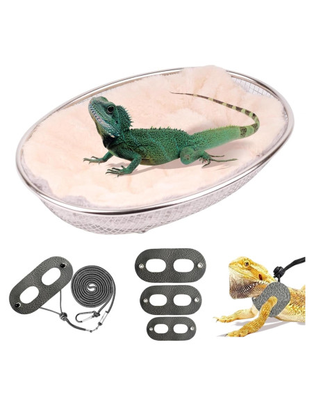 Sofá Chaise para Dragones Barbados WEVONIGU con Arnés Ajustable