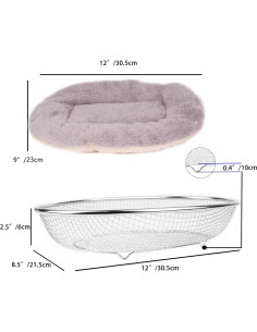 Sofá Chaise para Dragones Barbados WEVONIGU con Arnés Ajustable 2
