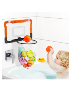 Organizador de Juguetes de Baño QPJ con Drenaje Rápido 40x24x56cm