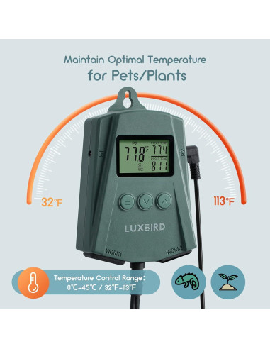 Controlador de Termostato Digital LUXBIRD LB-2SC 250W