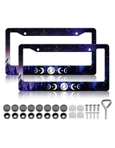 Marcos de Placas de Licencia HCSS 2 Piezas Acero Inoxidable