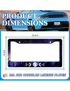 Marcos de Placas de Licencia HCSS 2 Piezas Acero Inoxidable 2