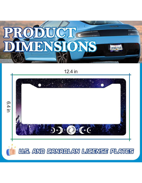 Marcos de Placas de Licencia HCSS 2 Piezas Acero Inoxidable