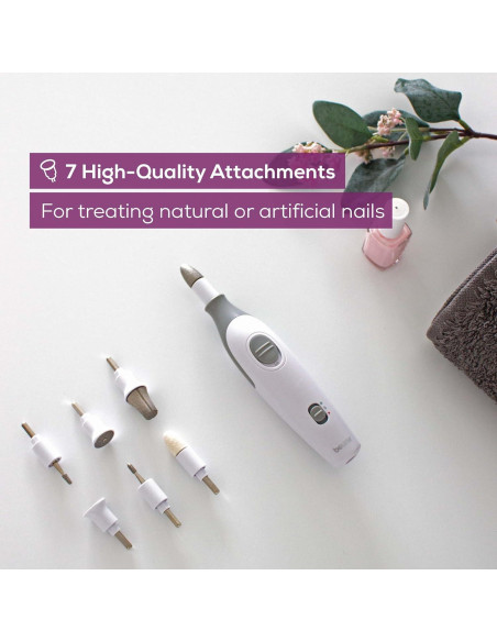 Beurer MP32 Taladro Eléctrico para Uñas - Set 7 Accesorios