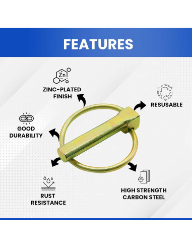 Kit de 30 Pasadores de Seguridad Pinailer - Acero Inoxidable