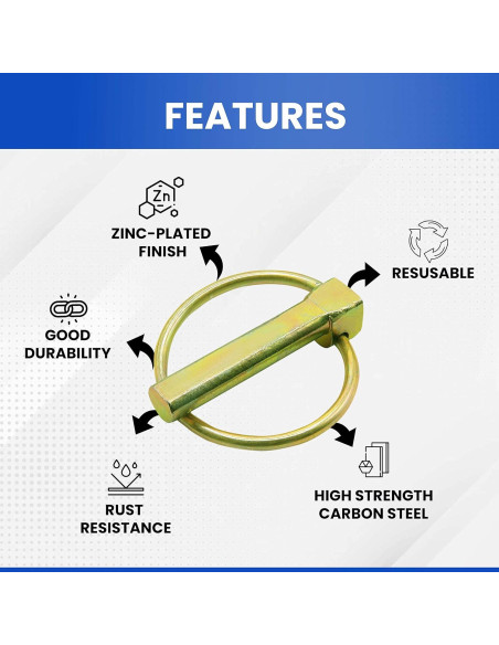 Kit de 30 Pasadores de Seguridad Pinailer - Acero Inoxidable