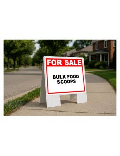 Letrero A-Frame Plegable Work House Signs 58x58cm Doble Cara