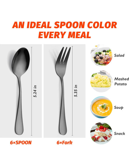 Juego de Cubiertos de Acero Inoxidable 12 Piezas Kitware