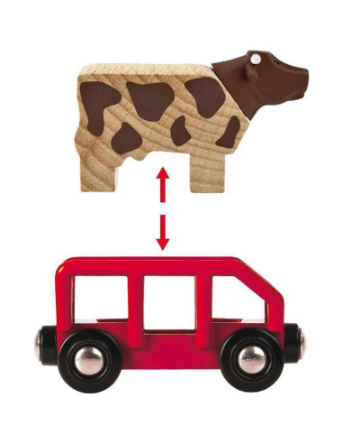 Conjunto Deluxe de Ferrocarril BRIO 33766 - 106 Piezas de Madera