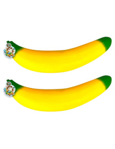JA-RU Juguetes de Plátano Apretables Jumbo - 2 Unidades
