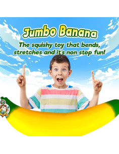 JA-RU Juguetes de Plátano Apretables Jumbo - 2 Unidades 2
