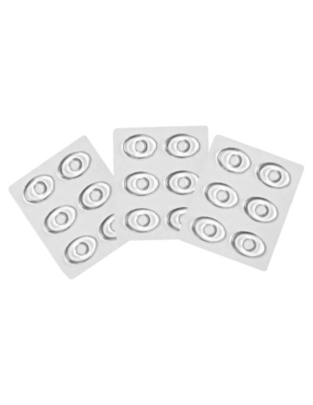 Anillos de Gel Ovalados Transparentes SYBL - 36 Pcs para Callos