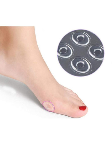 Anillos de Gel Ovalados Transparentes SYBL - 36 Pcs para Callos