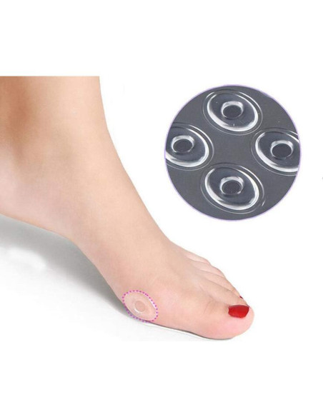 Anillos de Gel Ovalados Transparentes SYBL - 36 Pcs para Callos