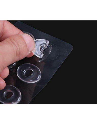 Anillos de Gel Ovalados Transparentes SYBL - 36 Pcs para Callos