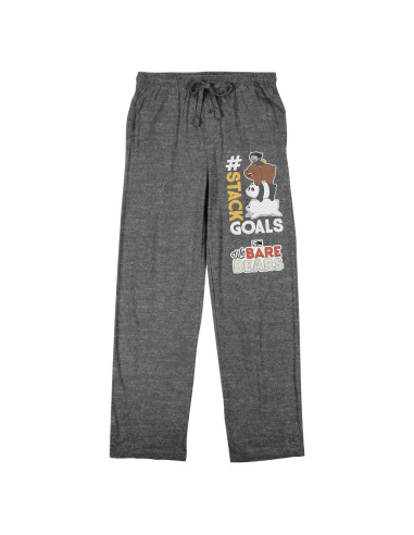 Pantalones de Pijama para Hombre We Bare Bears Gris Jaspeado