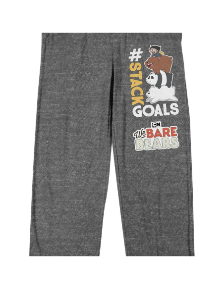 Pantalones de Pijama para Hombre We Bare Bears Gris Jaspeado