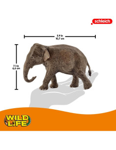 Figura Elefante Africano Femenino Schleich 9 cm Juguete Educativo 2